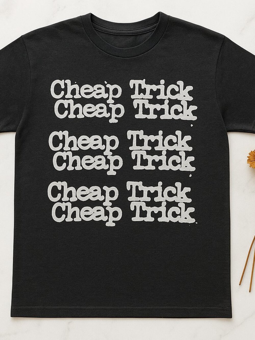 Cheap Trick Graphic T-Shirt Black Retro Band Style Vintage Rock Tee